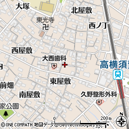 愛知県東海市高横須賀町東屋敷57-2周辺の地図