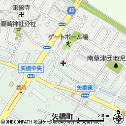 滋賀県草津市矢橋町109周辺の地図