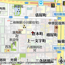 京都府京都市中京区倉本町263周辺の地図