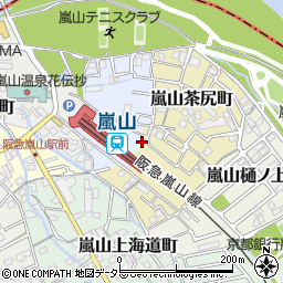 京都府京都市西京区嵐山茶尻町15周辺の地図
