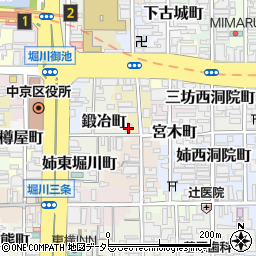 京都府京都市中京区鍛冶町142周辺の地図