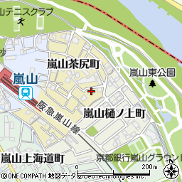 京都府京都市西京区嵐山茶尻町29周辺の地図