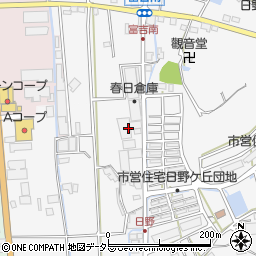 兵庫県西脇市日野町2周辺の地図