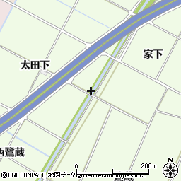 愛知県豊田市和会町中池田周辺の地図