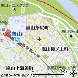 京都府京都市西京区嵐山茶尻町27周辺の地図