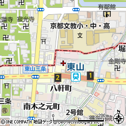 京都府京都市東山区東姉小路町周辺の地図