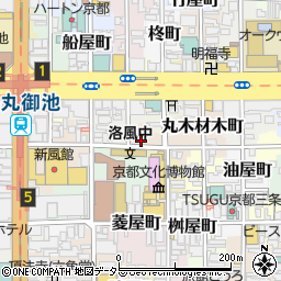 京都府京都市中京区木之下町周辺の地図