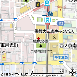 BiVi二条駐車場(1)【利用時間:平日のみ 10台 7:00~23:59】周辺の地図