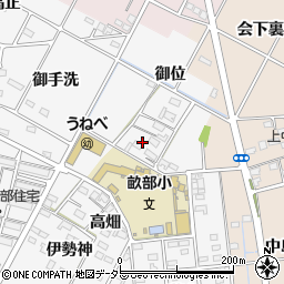 愛知県豊田市畝部西町新田屋敷周辺の地図