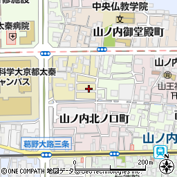 京都府京都市右京区山ノ内五反田町1-53周辺の地図