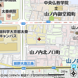 京都府京都市右京区山ノ内五反田町1-49周辺の地図