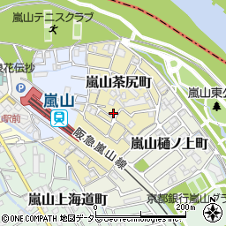 京都府京都市西京区嵐山茶尻町25周辺の地図