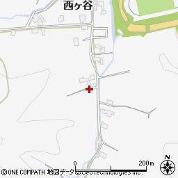 静岡県静岡市葵区西ヶ谷周辺の地図