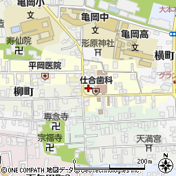 京都府亀岡市新町周辺の地図
