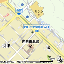 ジョリーパスタ四日市羽津店周辺の地図