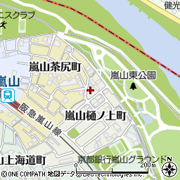 京都府京都市西京区嵐山樋ノ上町18-71周辺の地図