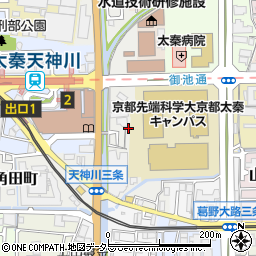 京都府京都市右京区太秦安井松本町14-8周辺の地図