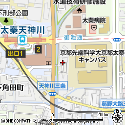 京都府京都市右京区太秦安井松本町14-24周辺の地図