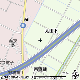 愛知県豊田市和会町（太田下）周辺の地図