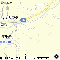 愛知県岡崎市駒立町トウノシタ周辺の地図