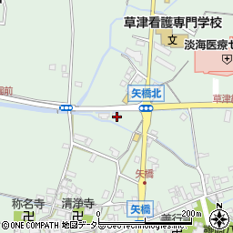 滋賀県草津市矢橋町1847周辺の地図