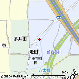 京都府亀岡市余部町走田周辺の地図