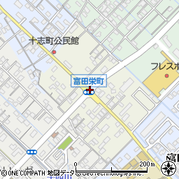 三重県四日市市富田栄町周辺の地図