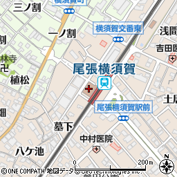 東海市立横須賀図書館周辺の地図