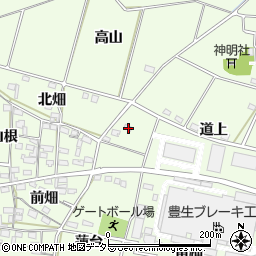 愛知県豊田市和会町道上周辺の地図