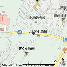 中林町周辺の地図