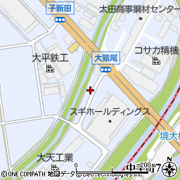 愛知県大府市横根町新江1周辺の地図