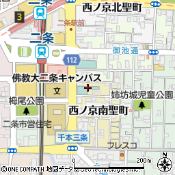 モクシー京都二条周辺の地図