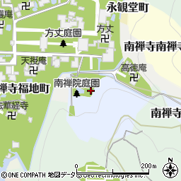 京都府京都市左京区南禅寺風呂山町周辺の地図