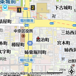 京都府京都市中京区鍛冶町173-1周辺の地図