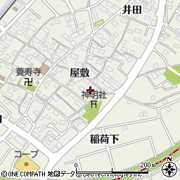 愛知県豊田市花園町屋敷166周辺の地図