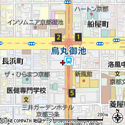 京都市交通局　地下鉄烏丸御池駅周辺の地図