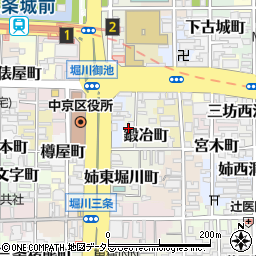 京都府京都市中京区鍛冶町173周辺の地図