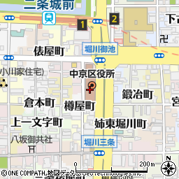 京都市役所　文化市民局くらし安全推進部・消費生活総合センター交通事故相談周辺の地図