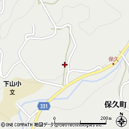 愛知県岡崎市保久町（中村）周辺の地図