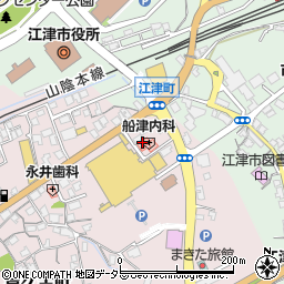 船津内科医院周辺の地図