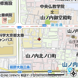 京都府京都市右京区山ノ内五反田町1-12周辺の地図