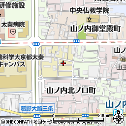 京都府京都市右京区山ノ内五反田町1-8周辺の地図