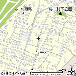 静岡県静岡市葵区与一周辺の地図