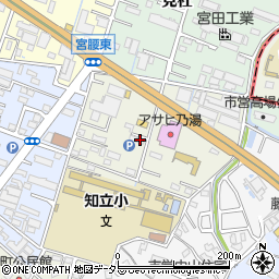 愛知県知立市中町花山周辺の地図