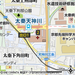 京都市　右京地域体育館周辺の地図