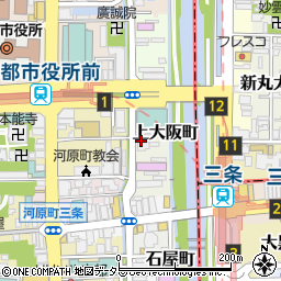 京都府京都市中京区上大阪町周辺の地図