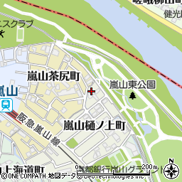 京都府京都市西京区嵐山樋ノ上町18-74周辺の地図
