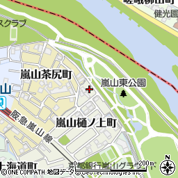 京都府京都市西京区嵐山樋ノ上町18-55周辺の地図