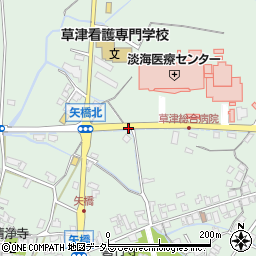 矢橋北口周辺の地図