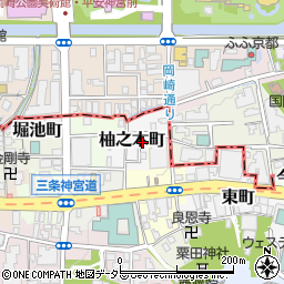 京都府京都市東山区柚之木町353-2周辺の地図